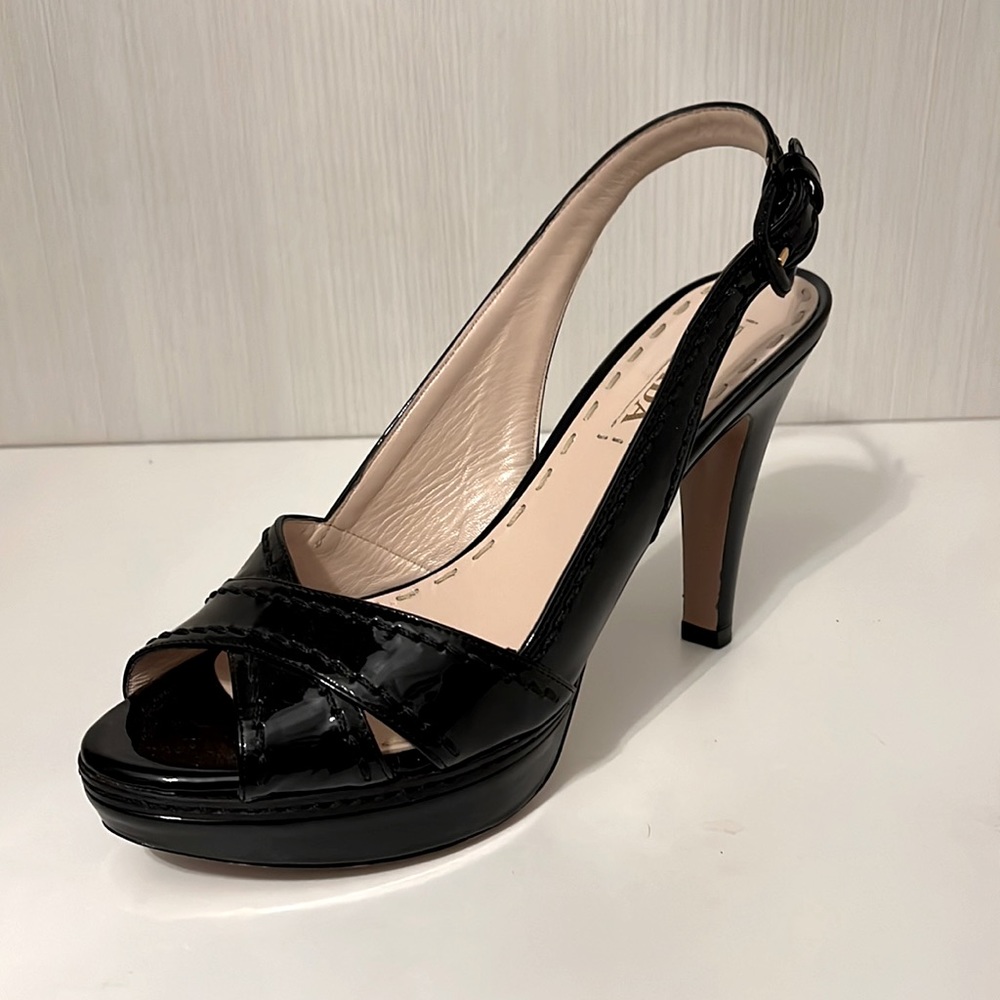 Prada Patent Leather Peep Toe size 39